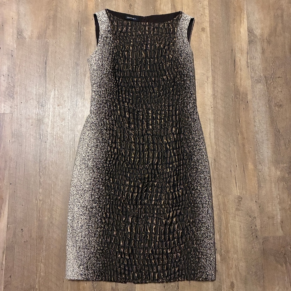 Lafayette 148 New York Faith Reptile Snake Shift Dress.